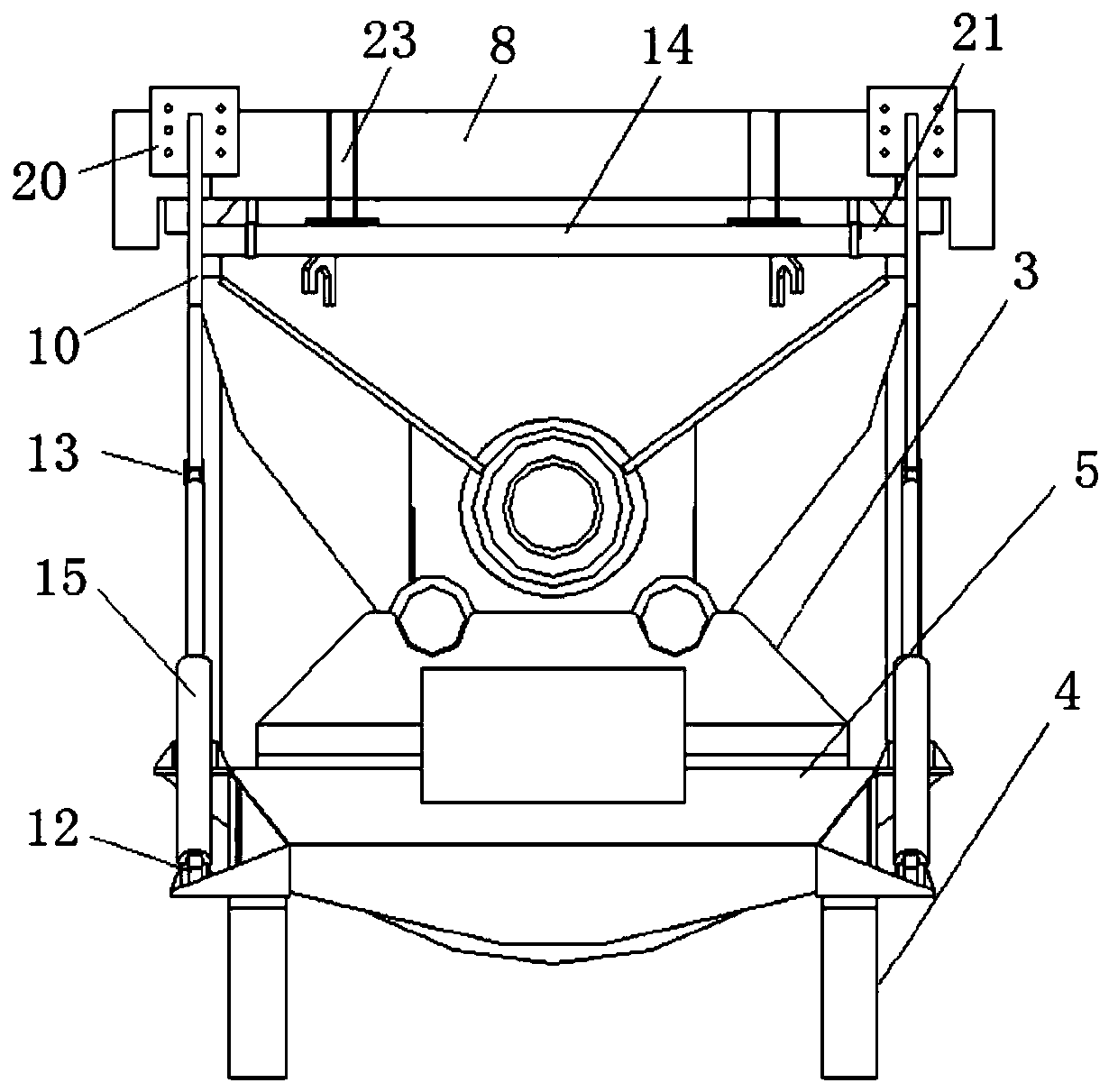 Heat preservation protective device for molten iron tank of molten iron vehicle