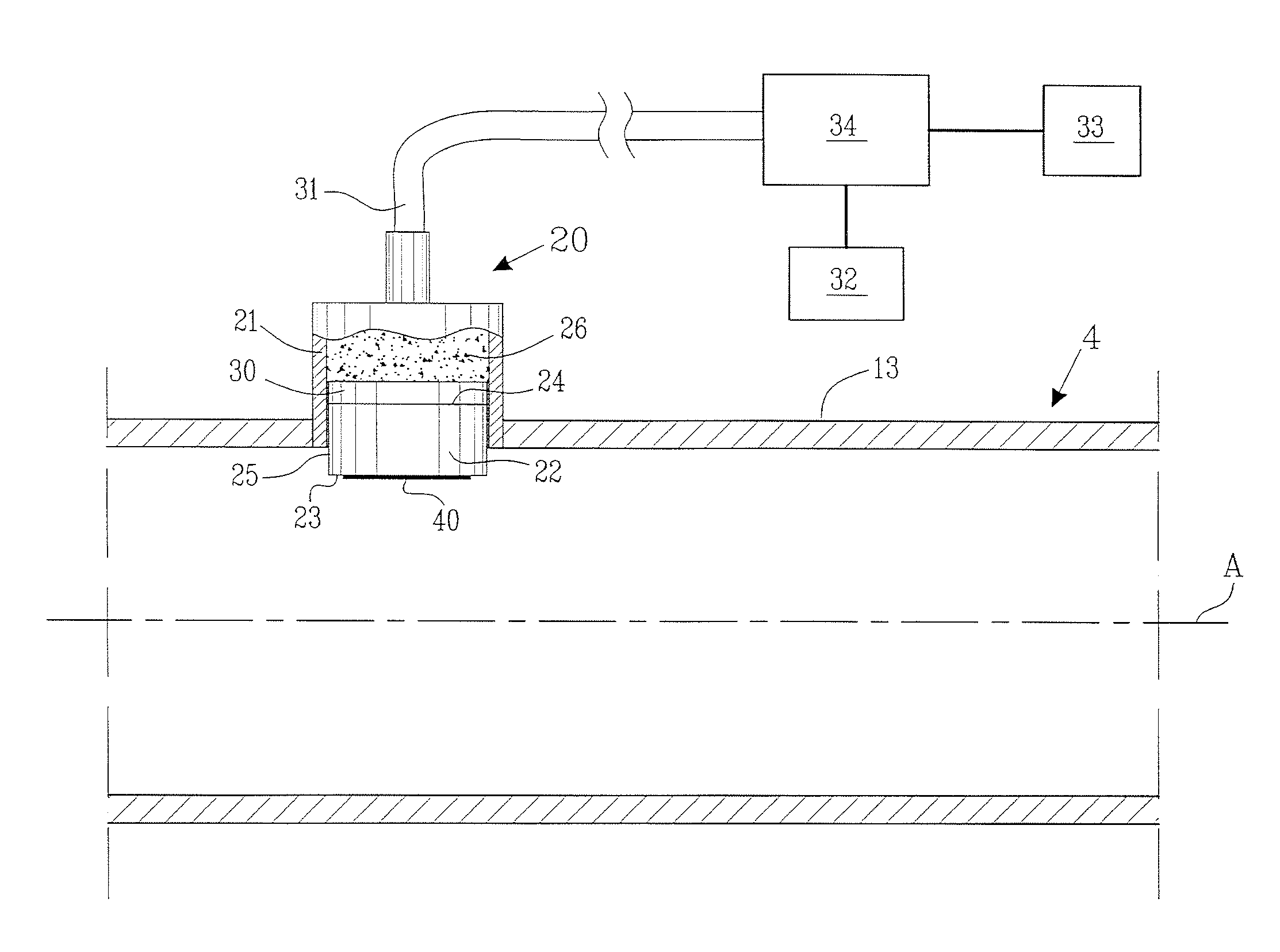 Method and arrangement for detecting particles