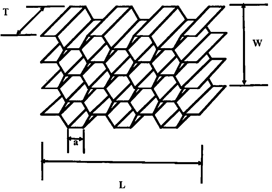 Honeycomb core based on carbon fibre paper and preparation method for same