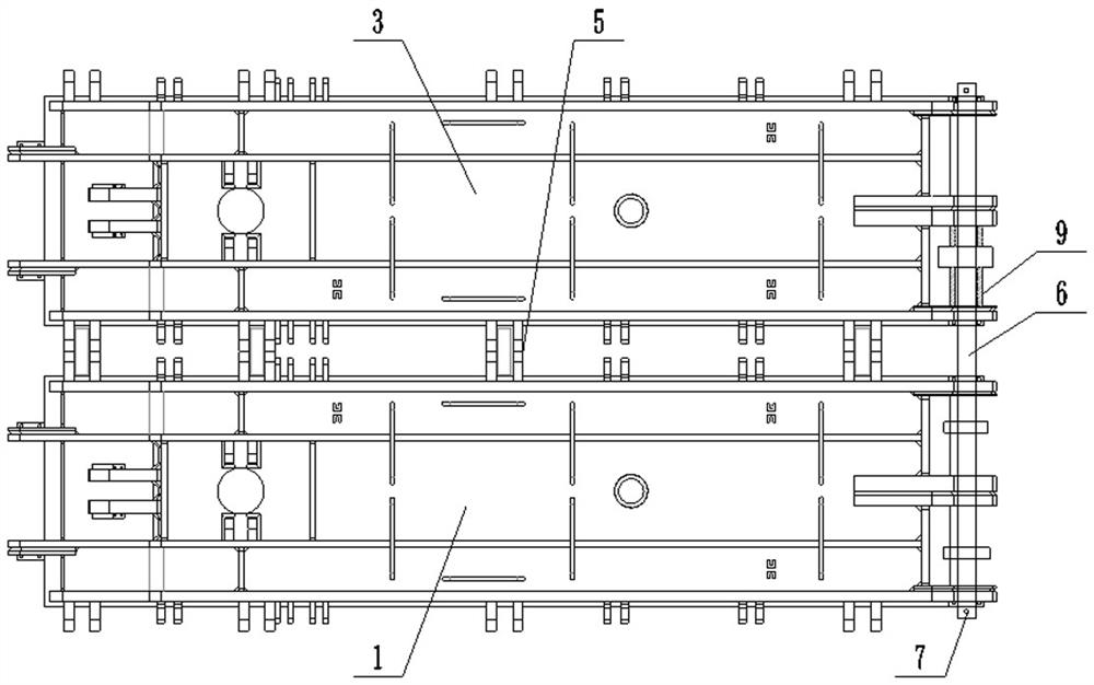 Transportation method for special end supports with two supports as one group