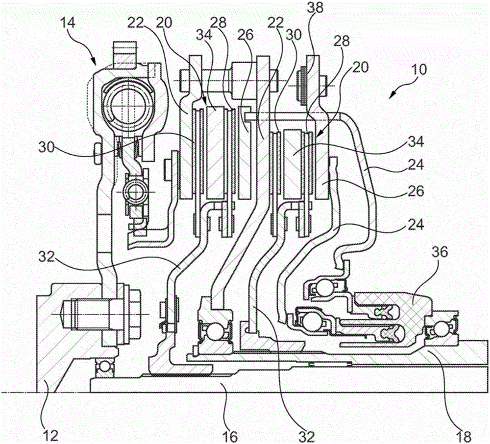 Intermediate plate for multi-disk clutch and method for producing the intermediate plate