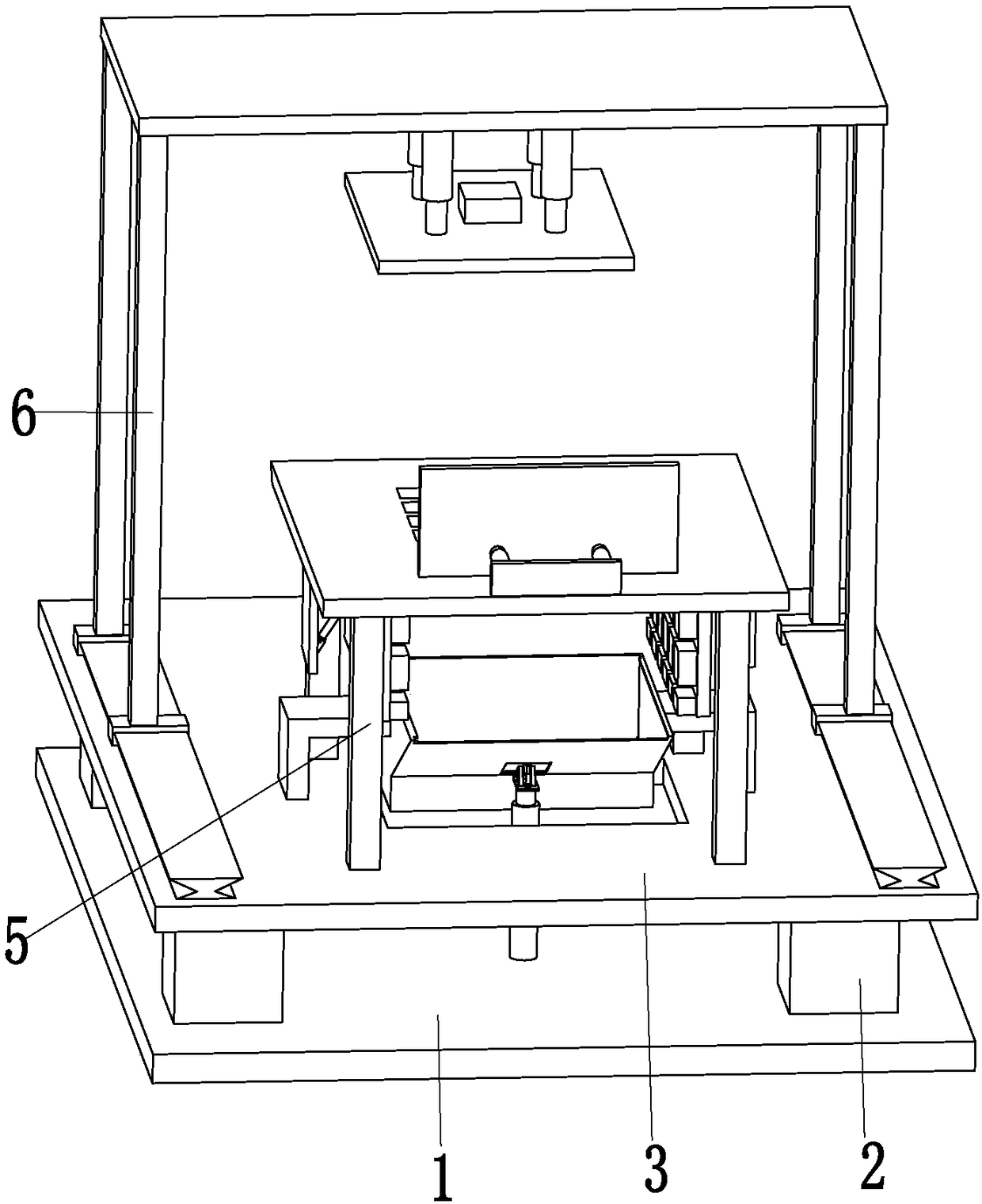 Concrete automatic extrusion and separation steel bar workbench