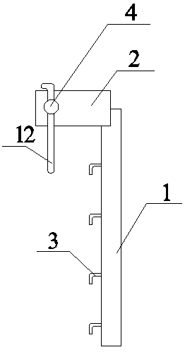 Supporting structure for crop lodging prevention and lodging prevention device