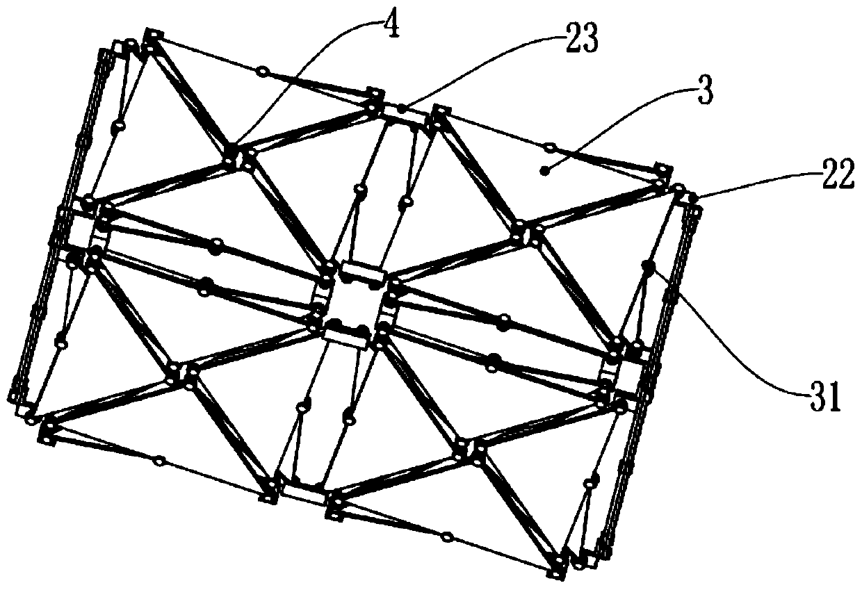 A composite structure of deployable multi-cubes