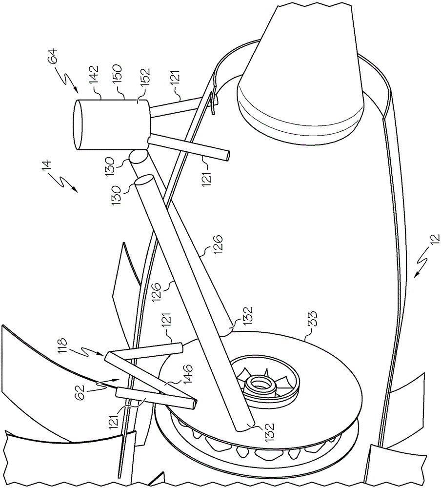 Arable pitch mounting for aircraft gas turbine engine