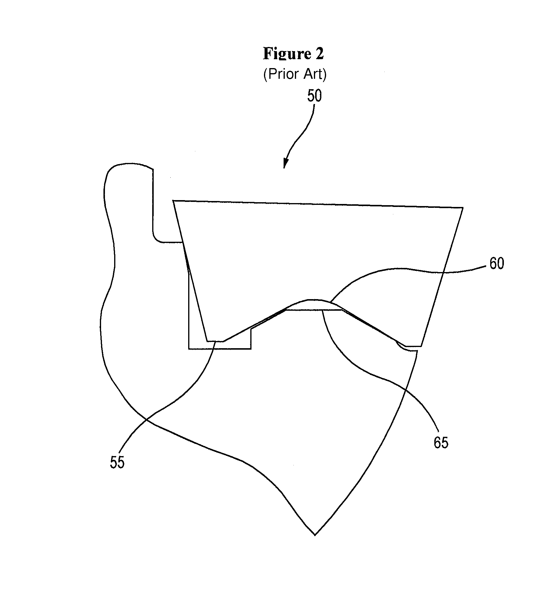 Cutting tool having pocket bottom with base and inclined surfaces