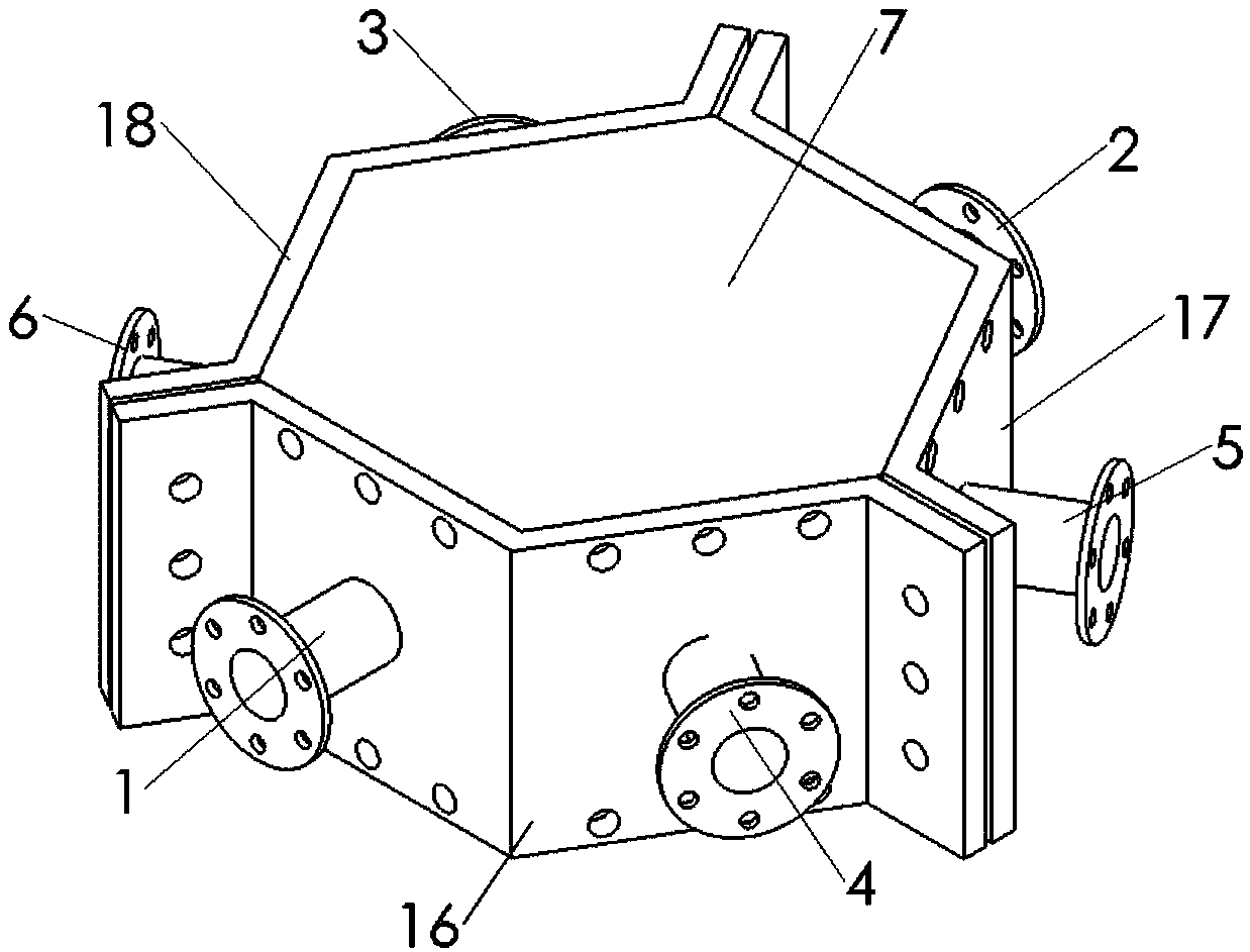 Hexagonal detachable welded heat exchanger