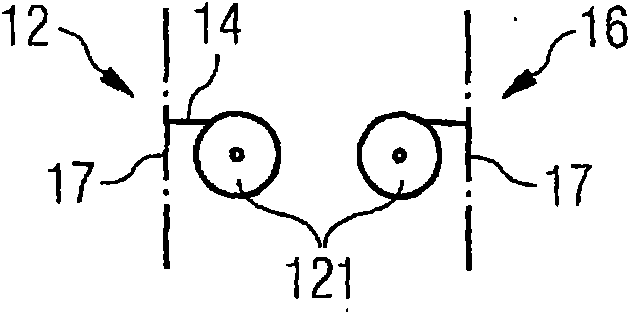 Spreading device for spreading out fibre filament bundles, and spreading method carried out using same