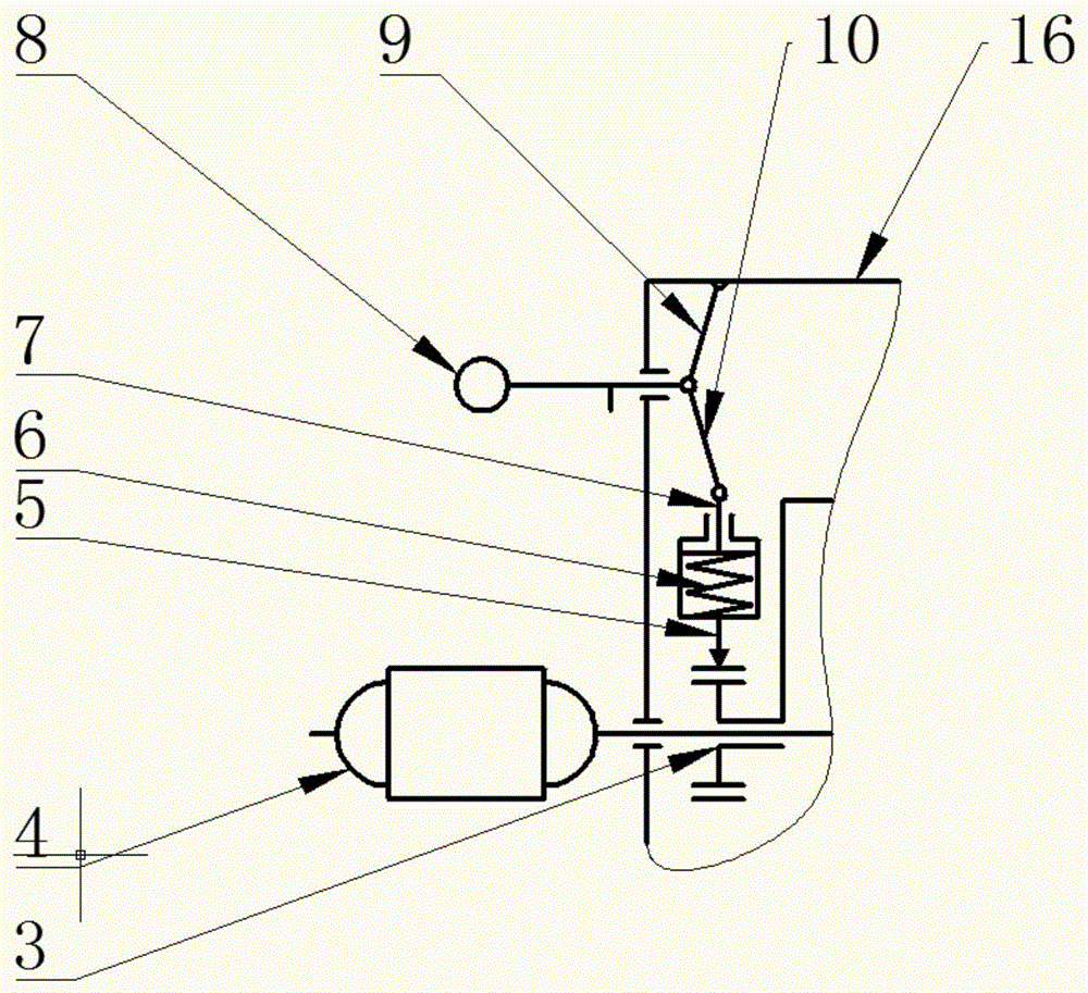 Automobile acceleration pedal device with tactile feedback function