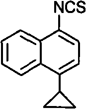 A kind of preparation method of 4-cyclopropyl-1-isothiocyanatonaphthalene and intermediate 4-cyclopropyl-1-naphthalene formaldehyde oxime/halide