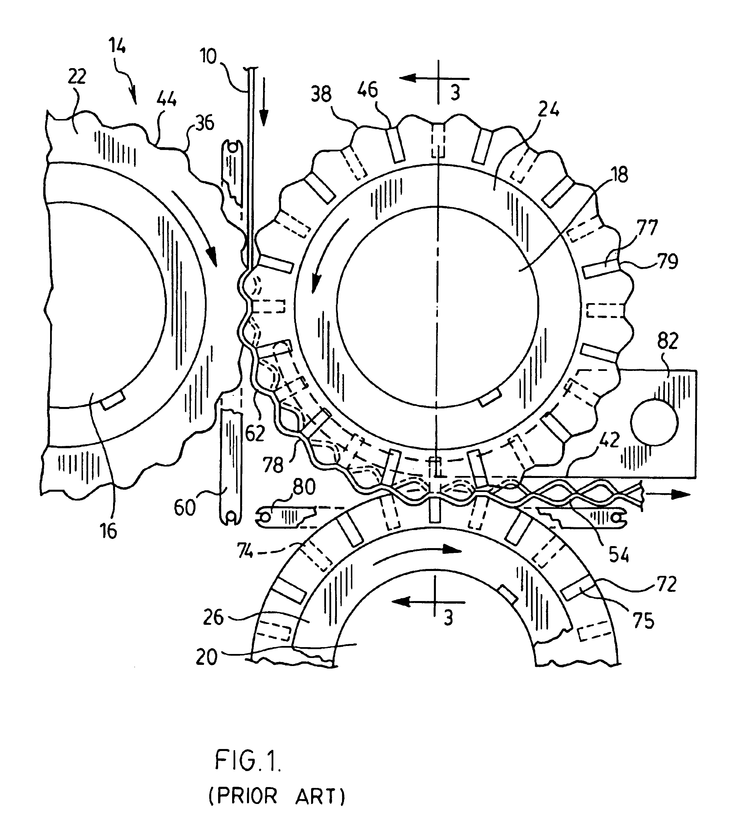 Apparatus for one-step rotary forming of uniform expanded mesh
