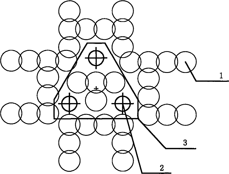 Engineering pile deviation preventing structure of soft soil foundation and pretreatment method