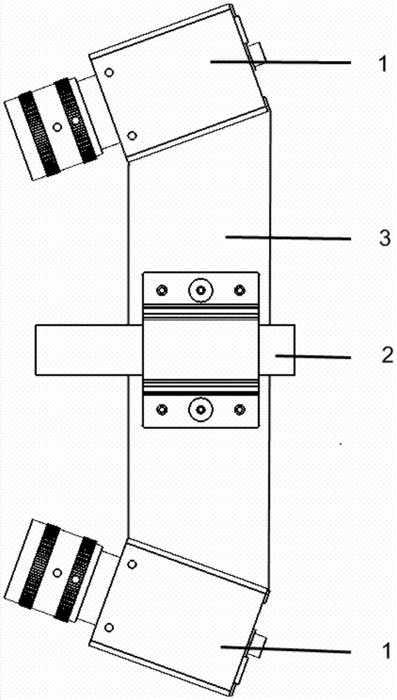 A dual-view data alignment method based on at least two common marker points