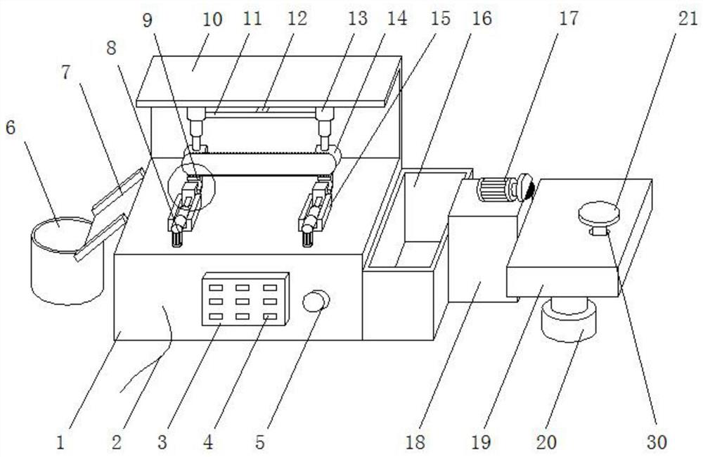 A cutting device for forming and processing wood boards