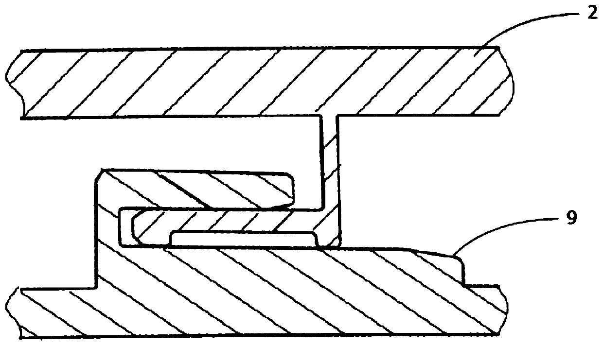 Charging port cover with four-connecting-rod automatic opening and closing mechanism