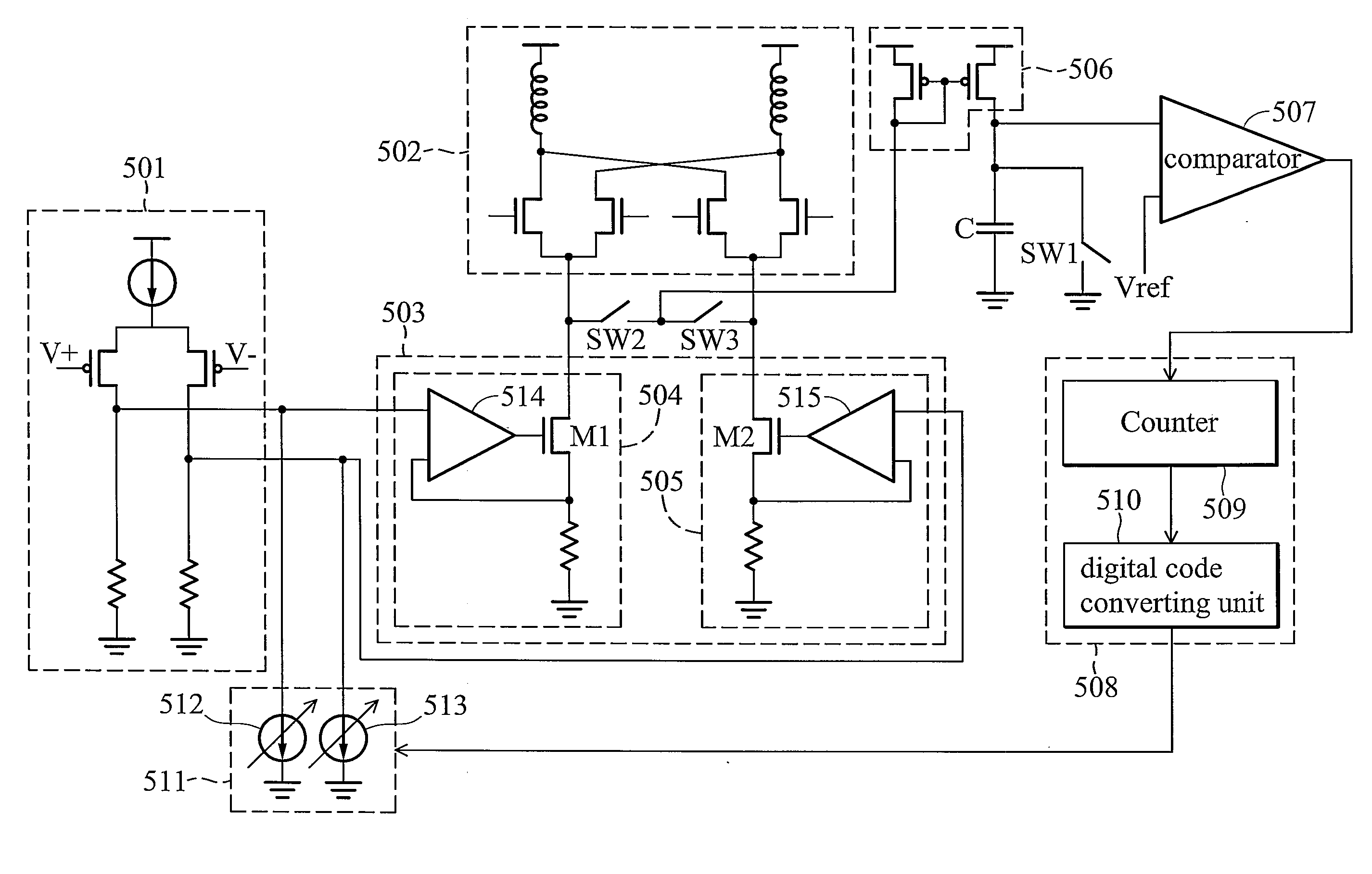 Mixer with self-calibrating carrier leakage mechanism