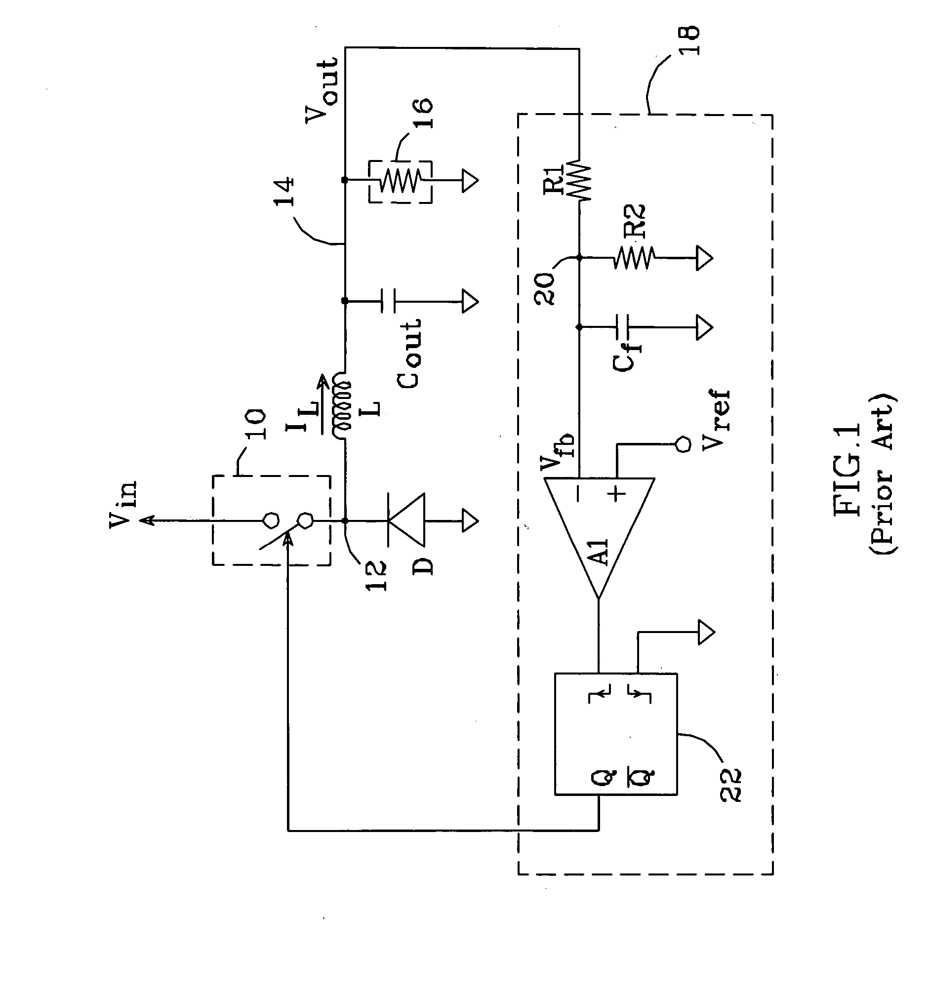 Switched noise filter circuit for a dc-dc converter