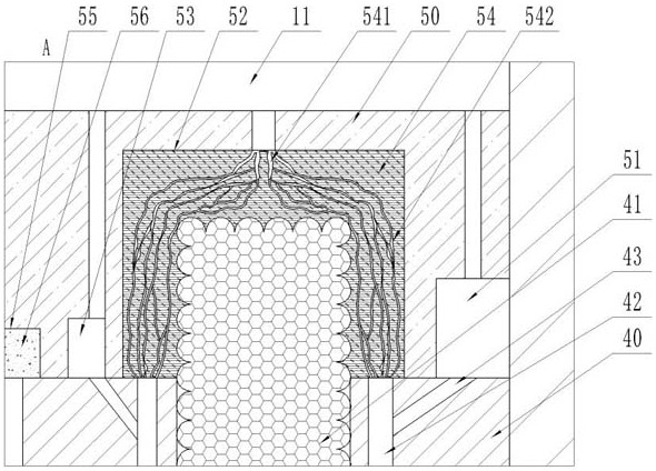 Motor heat dissipation structure, motor with motor heat dissipation structure and heat dissipation method