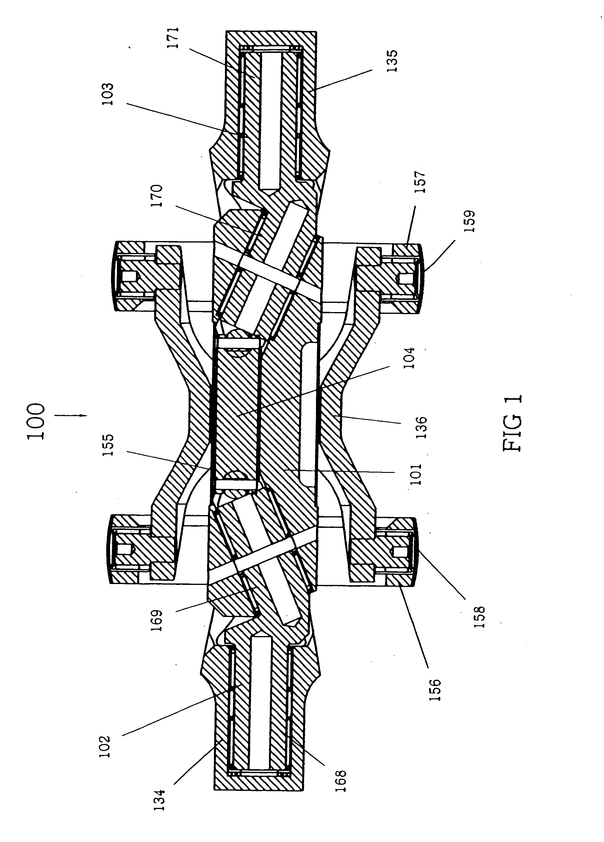 Cam bar centering mechanism