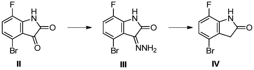 Preparation method of 7-fluoro-2-oxoindoline-4-carboxylic acid