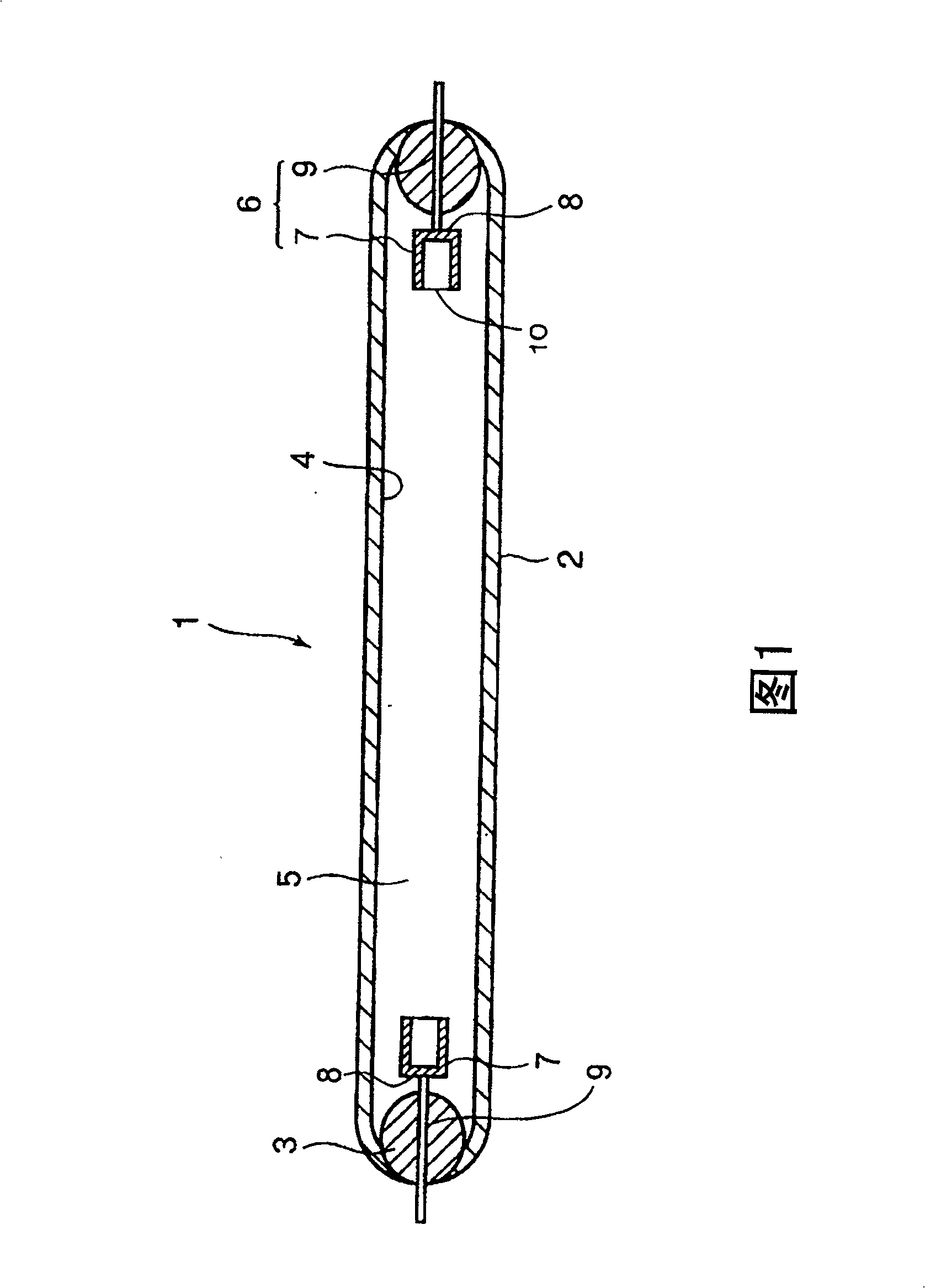 Cold-cathode fluorescent lamp, electrode and electrode unit