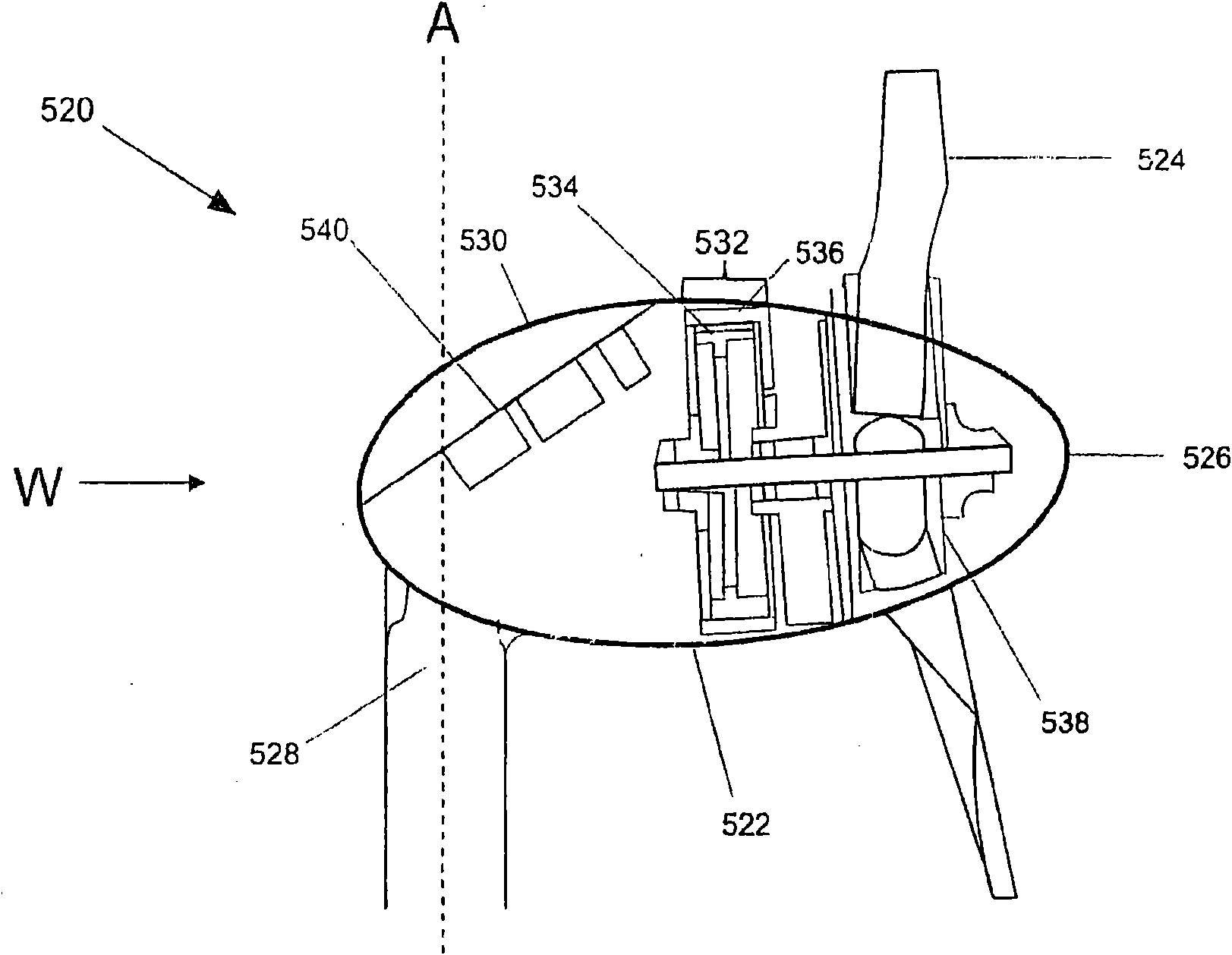 Method and system for deriving wind speed in a stall controlled wind turbine