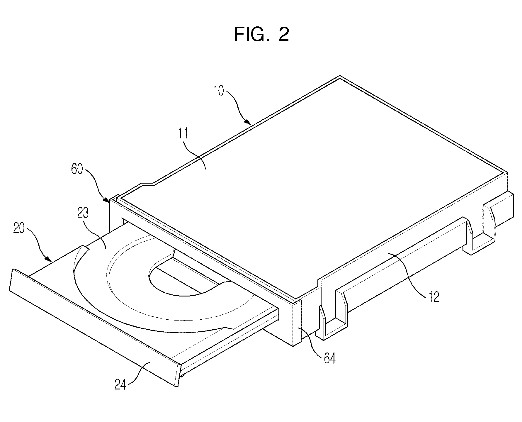 Optical disc drive with shielding member to prevent entry of dust