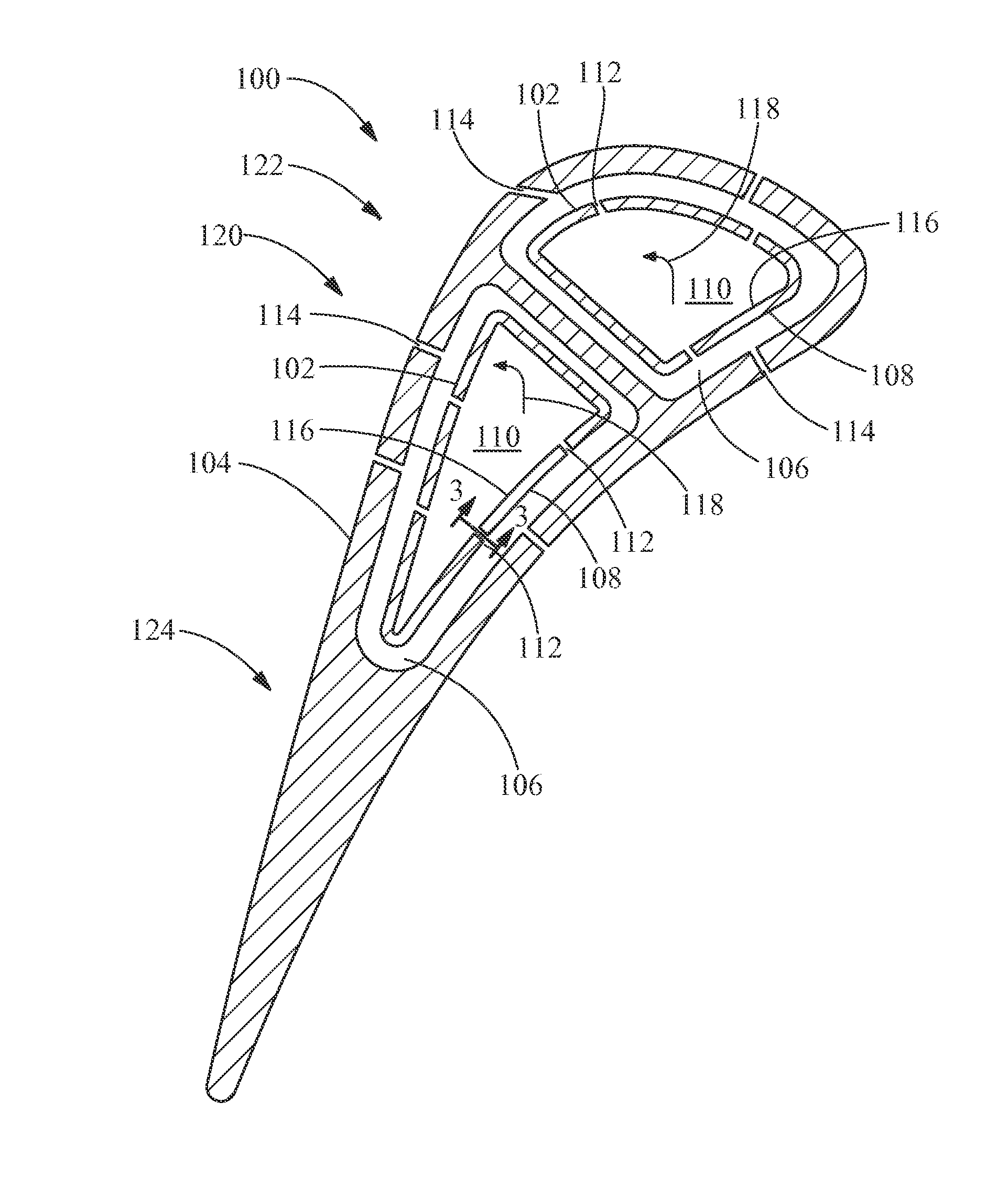 Article and manifold for thermal adjustment of a turbine component