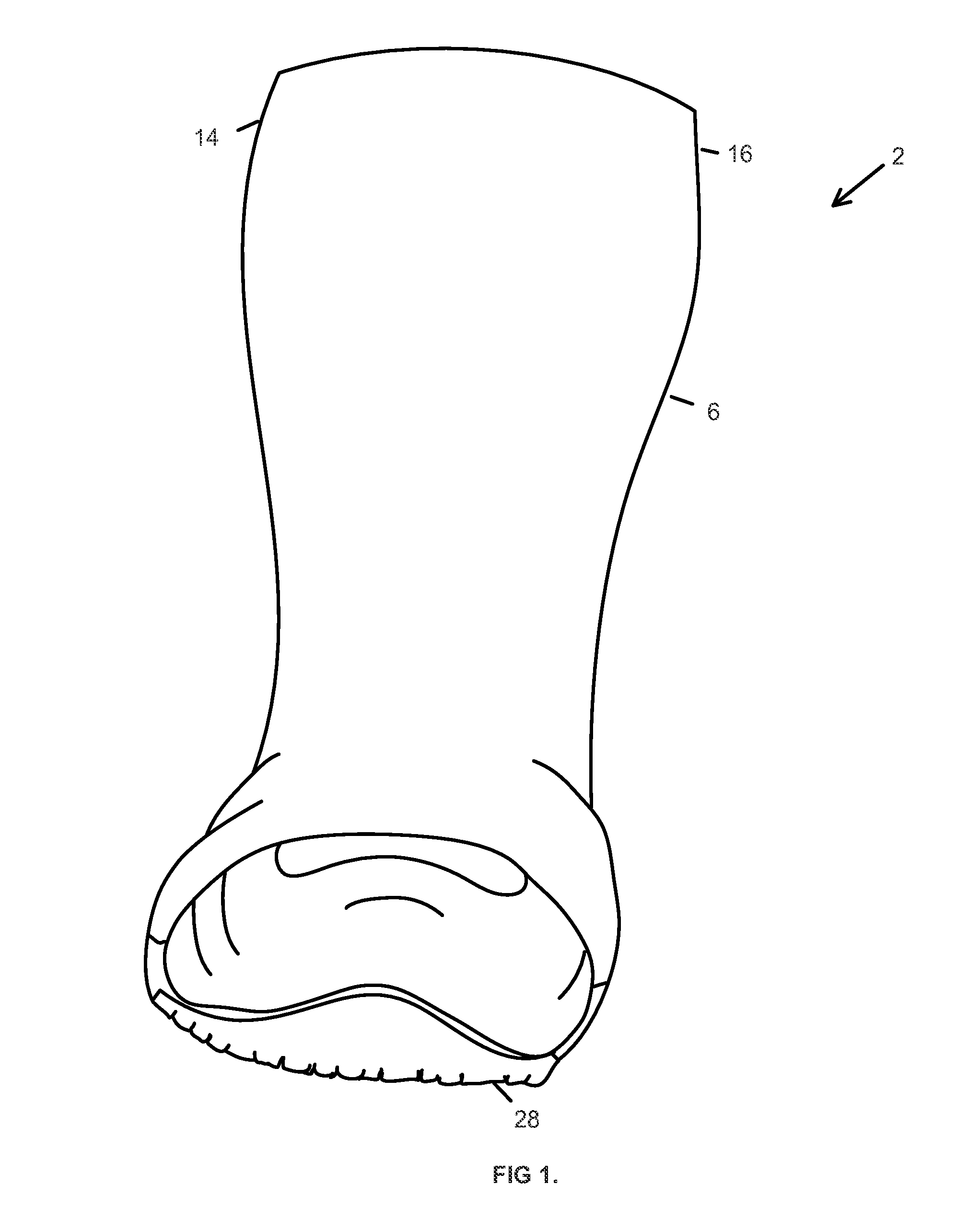 Prefabricated walking boot