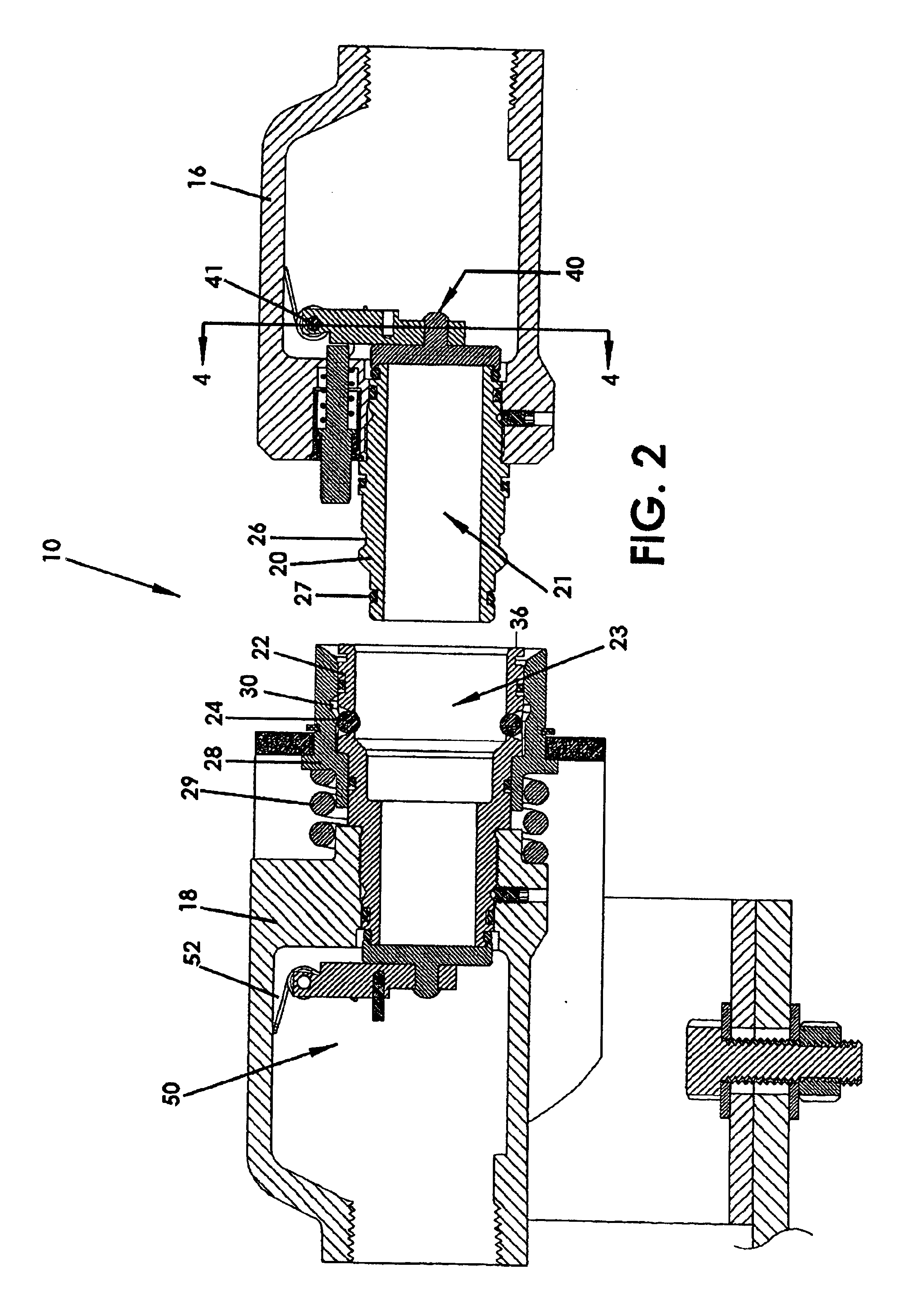 Breakaway coupling with flapper valve
