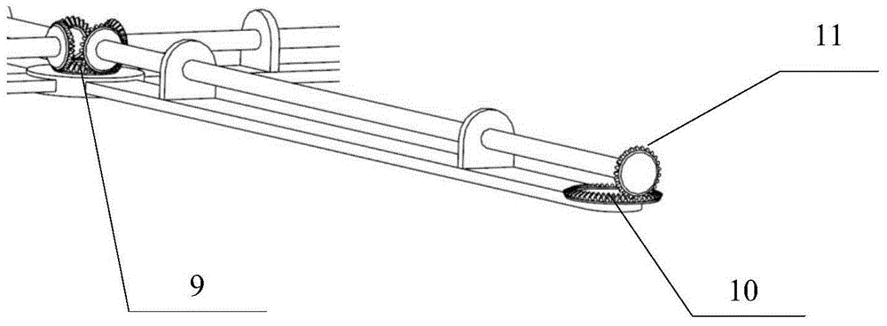 Gear mechanism based self-rotation blade impeller