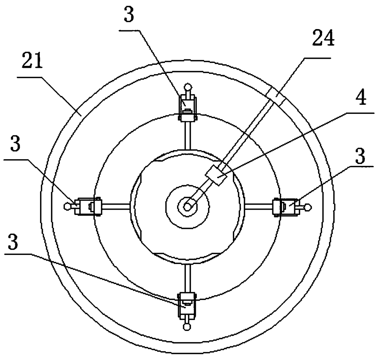 Device and method for detecting surface elasticity of automobile brake disc