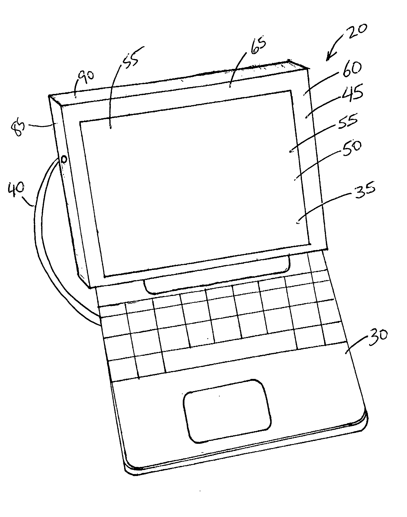 Slipcover touch input apparatus for displays of computing devices