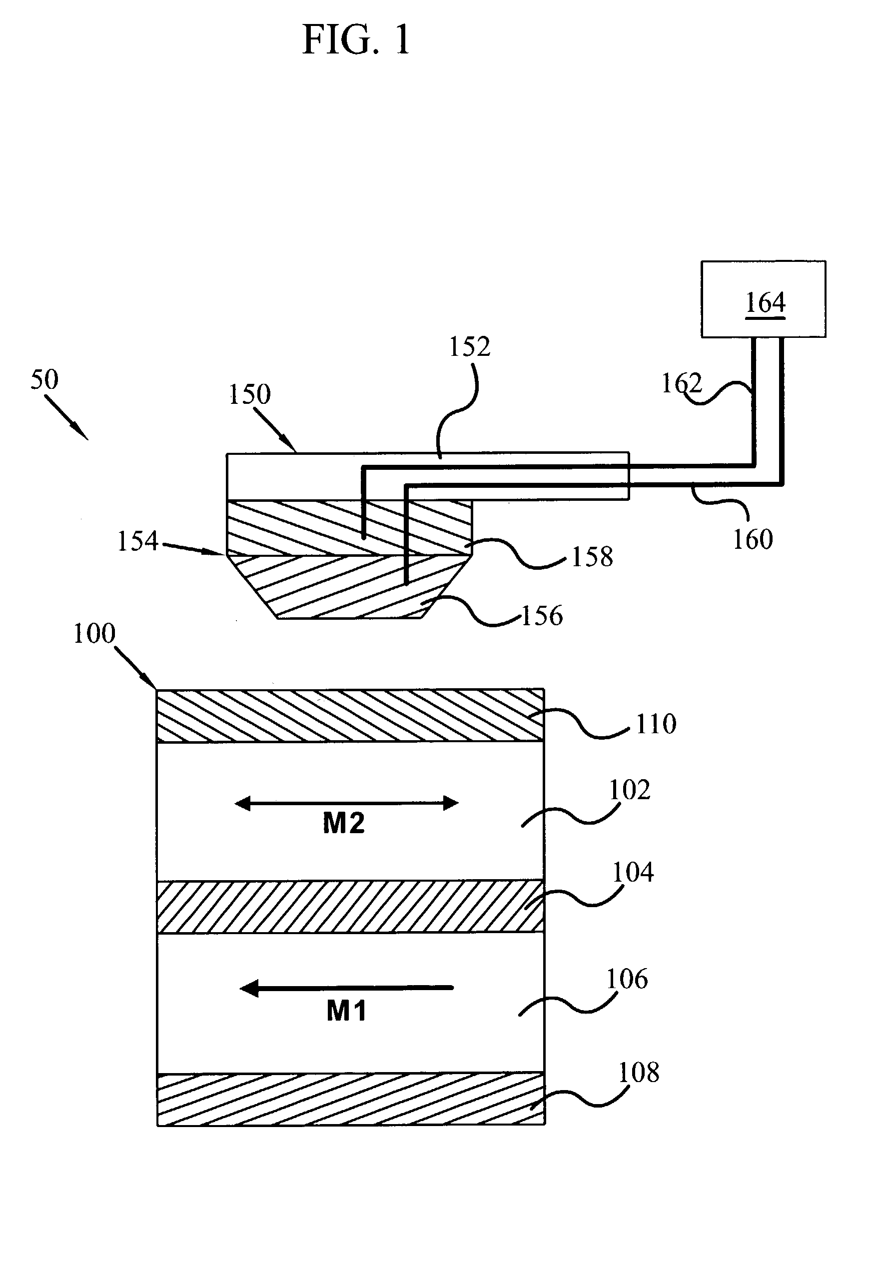 Thermal-assisted magnetic memory storage device
