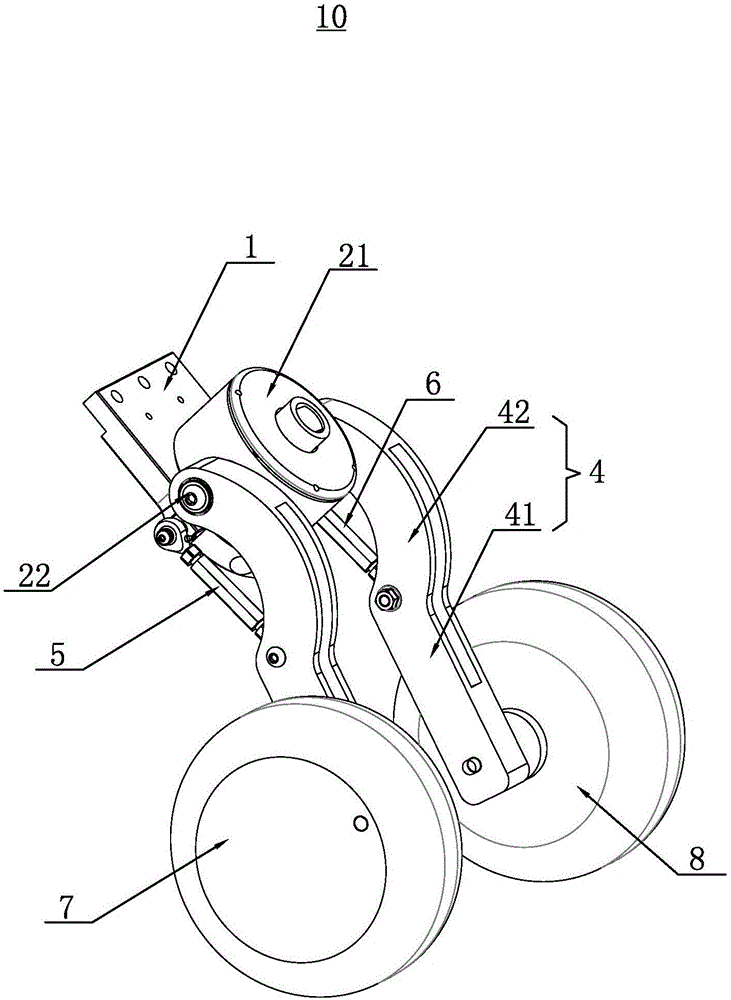 Rear-wheel assembly structure of three wheels scooter and three wheels scooter