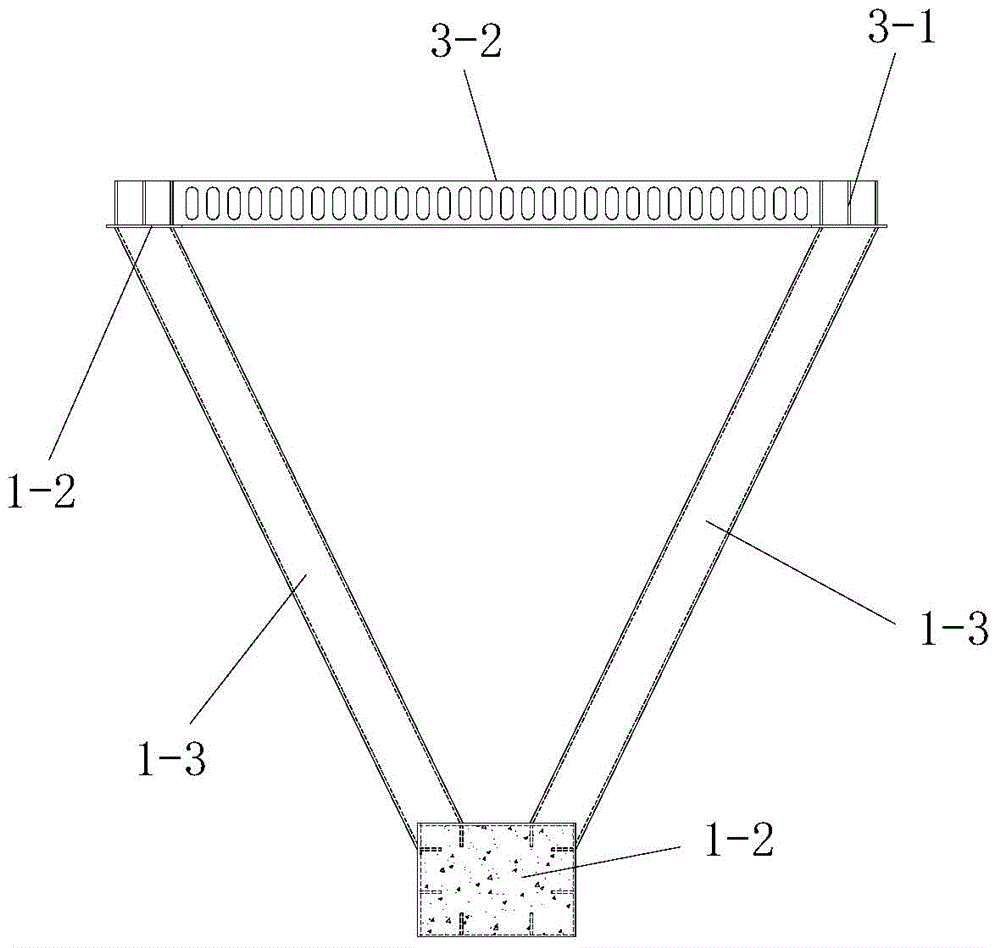 A steel truss-concrete slab composite beam based on shear connection construction