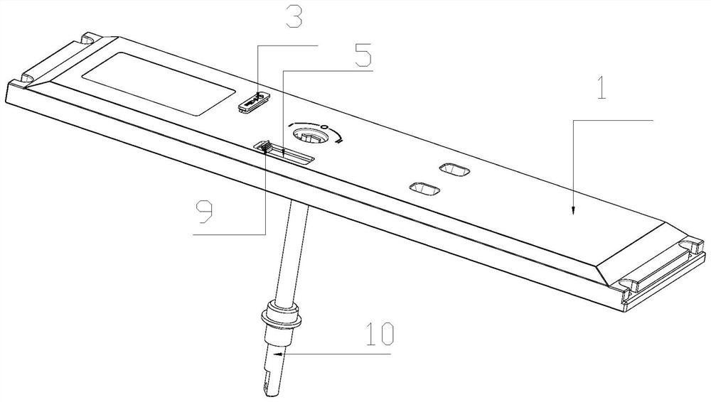 Padlock structure of dual-power change-over switch