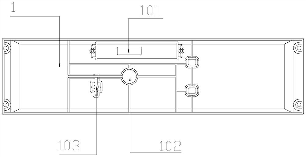 Padlock structure of dual-power change-over switch