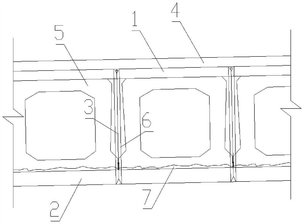 Method for reinforcing the transverse overall performance of prefabricated hollow slab girder