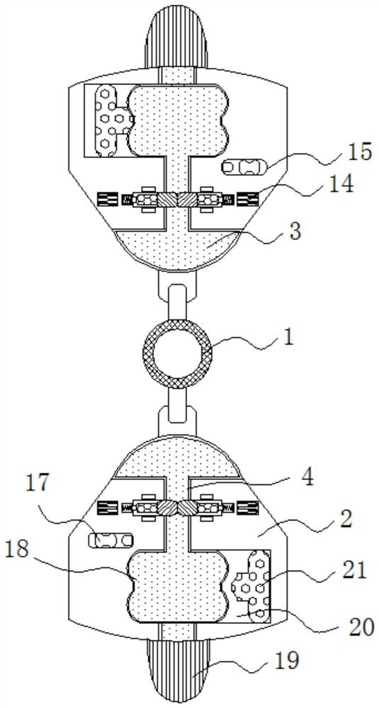 A brush-coating rust removal device for hardware pipes