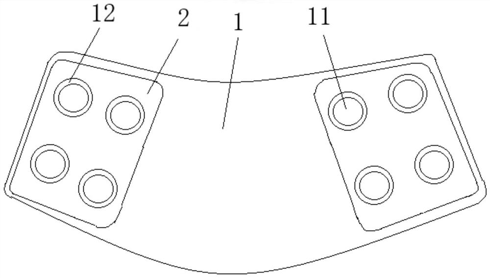 Prosthesis fixing structure for mandible repair and three-dimensional model design method