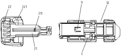 Rocker arm connecting device, rocker arm connecting component using rocker arm connecting device and connecting method