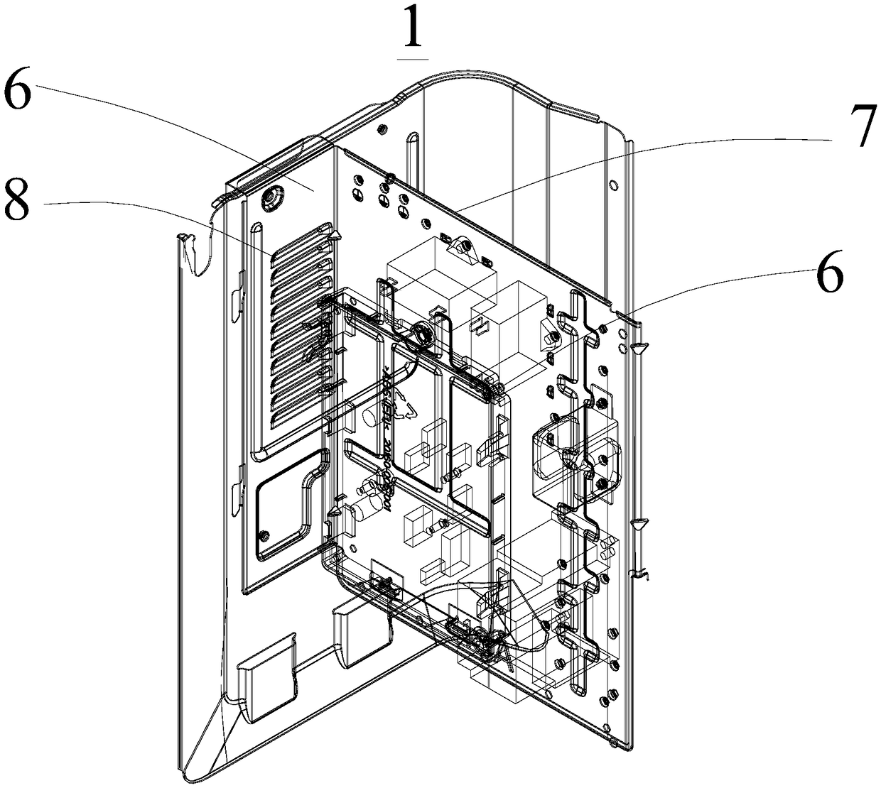 Cooling structure of electric control module and air conditioner outdoor unit