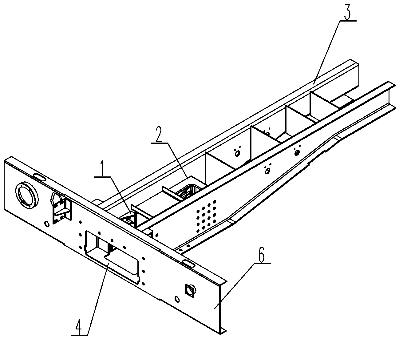 Mounting structure of car-coupler shock absorber