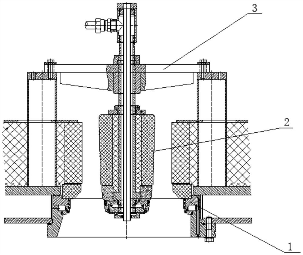 Wrought aluminum alloy hollow ingot hot top casting crystallizer