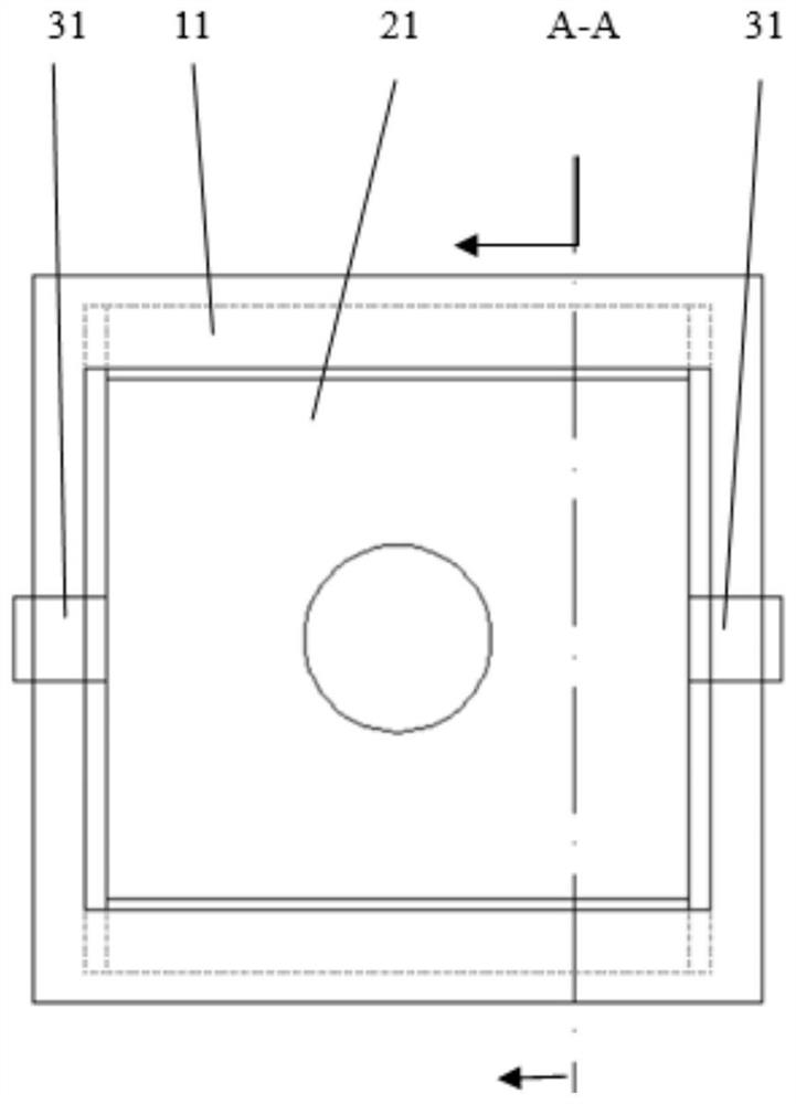 Good-heat-conduction heavy-load precise displacement adjusting frame for laser processing head