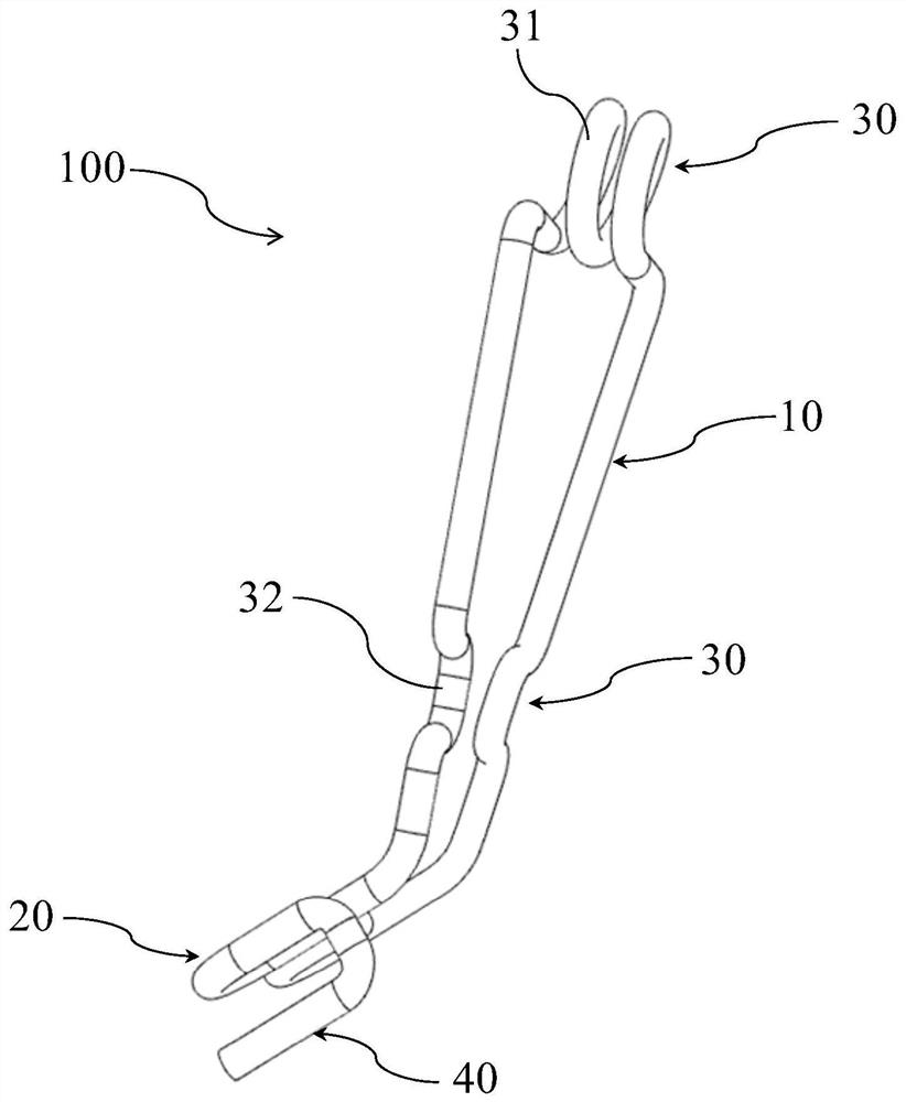 Wire harness fixing frame and clothes processing device with same