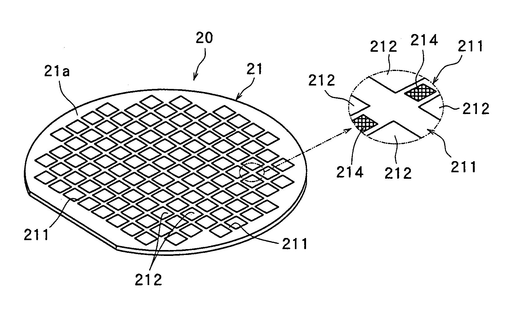 Laser beam processing method for a semiconductor wafer