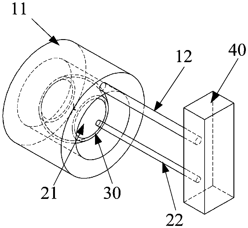 Vibrator unit and nonlinear acoustic metamaterial cellular structure based on vibrator unit