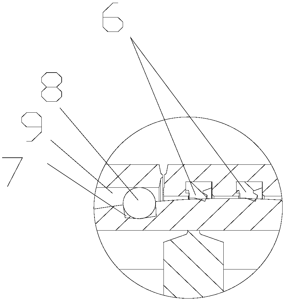 Shield machine with multi-section spherical hinge structure